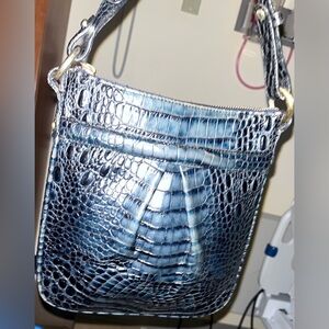 Brahmin EUC Navy Crossbody Bag